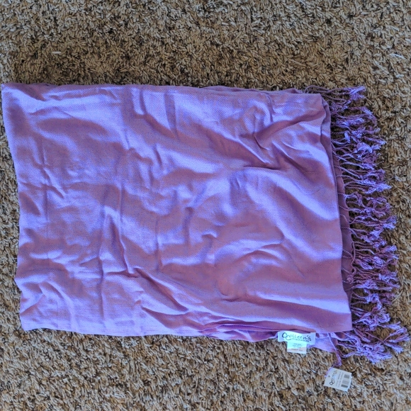Lavender Purple Pashmina Shawl Scarf NWT Rayon - Picture 2 of 6